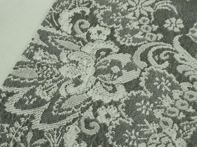 平和屋着物●極上 天目織 訪問着 お召地 作家 銀華翔 三重織 更紗花文 逸品 未使用 DZAB6512kh6