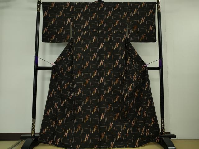 平和屋着物●極上 国指定重要無形文化財 本場久米島紬 手織 逸品 未使用 DZAB6513kh6