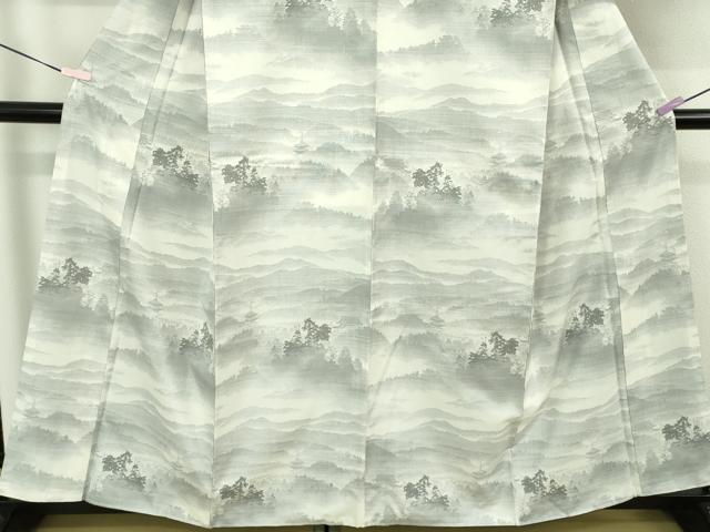平和屋本店●極上 本場大島紬 白大島 7マルキ 白恵泥 恵大島織物謹製 黎明 ますいわ屋扱い 証紙付き 逸品 未使用 DZAB6537kh6