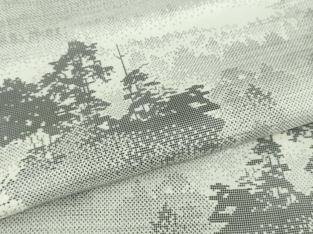 平和屋本店●極上 本場大島紬 白大島 7マルキ 白恵泥 恵大島織物謹製 黎明 ますいわ屋扱い 証紙付き 逸品 未使用 DZAB6537kh6