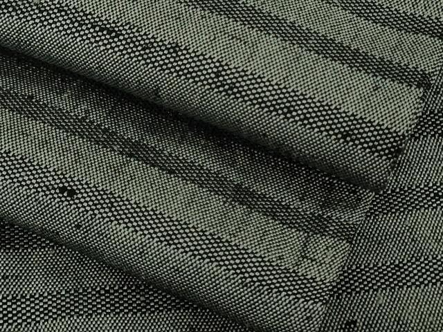 平和屋着物∞極上 伊兵衛織 工芸手織 道行コート 横縞 逸品 DZAB6542kh6