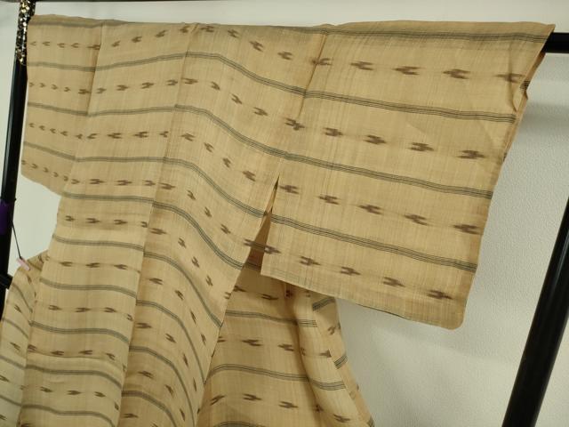 平和屋本店*極上 夏物 芭蕉布 手積み芭蕉糸100% 絣絵 逸品 未使用 DZAB6544kh6