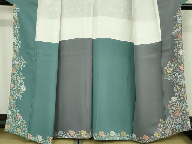 平和屋本店●極上 創業460年・千總 訪問着 花唐草文 高島屋扱い 逸品 DZAB6552kh6