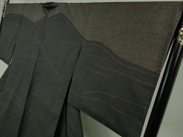 平和屋着物●極上 本場染大島紬 訪問着 背抜き仕立て シルクロード ラクダ 駱駝 ロング丈 逸品 DZAB6578kh6