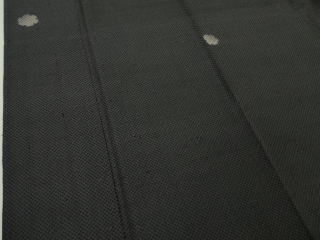 平和屋本店*極上 夏物 染織の名門 しょうざん 生紬 雪輪鹿の子文 蝉色地 逸品 DZAB6589kh6
