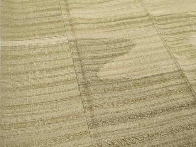 平和屋着物●極上 インド・アッサム 野蚕糸 手織 ムガシルク 訪問着 霞文 逸品 DZAB6593kh6
