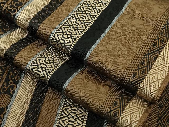 平和屋着物●極上 本場筑前博多織 八寸名古屋帯 花唐草献上 逸品 DZAB6628kh6