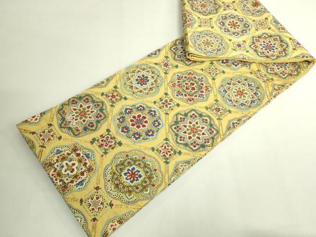 平和屋本店●極上 中国三大刺繍 相良刺繍 袋帯 正倉院花文 金糸 逸品 DZAB6634kh6