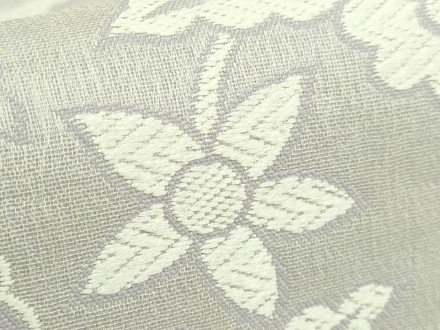 平和屋着物●極上 九寸名古屋帯 唐織 更紗花文 金糸 逸品 未使用 DZAB6658kh6