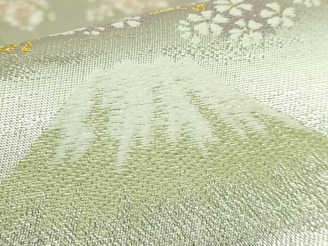 平和屋着物●極上 六通柄袋帯 唐織 天輝曜変織 絢欄桜前線文 暈し染め 金銀糸 冊子付き やまと誂製 逸品 DZAB6670kh6