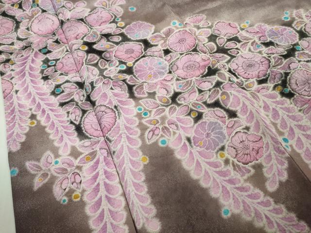 平和屋本店●極上 振袖 作家物 辻が花 暈し染め 銀通し地 まるやま扱い 逸品 DZAB6712kh6