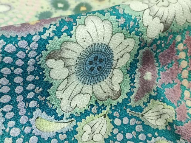 平和屋着物●極上 吉乃一廉 幻の辻が花 訪問着 暈し染め 浅葱色地 銀通し地 逸品 未使用 DZAB6715kh6