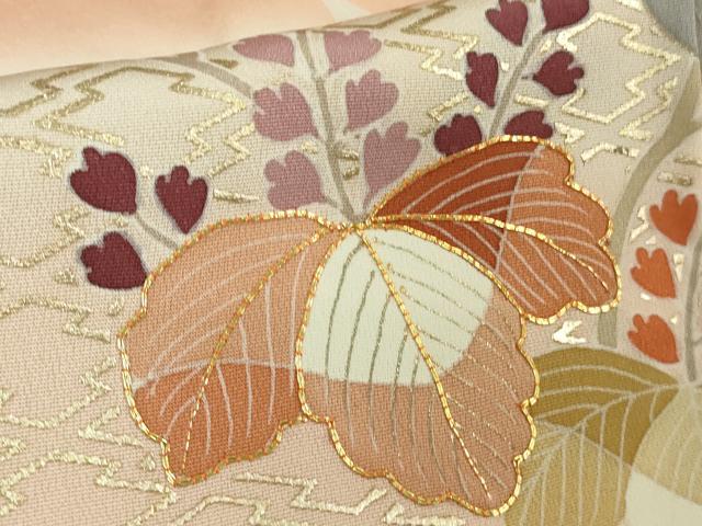 平和屋本店●極上 創業460年・千總 訪問着 駒刺繍 吉祥花文 暈し染め 金彩 大丸扱い 逸品 未使用 DZAB6728kh6