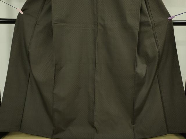 平和屋本店●極上 山下八百子 本場黄八丈 黒八丈 紬 市松綾織 逸品 DZAB6776kh6