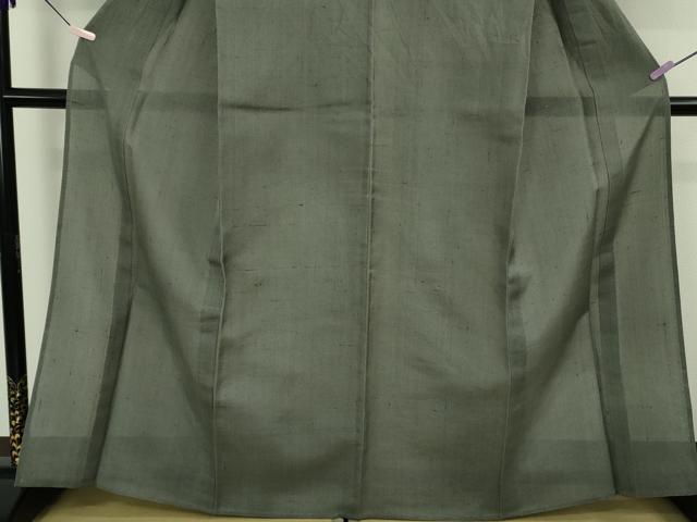 平和屋本店*希少 夏物 銀座もとじ 紗紬 倭文 俵屋宗観 藍墨茶色 証紙・反端付き 逸品 DZAB6779kh6
