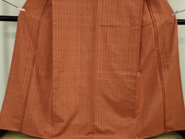 平和屋本店▽希少 ざざんざ織 単衣 縞 逸品 DZAB6792kh6
