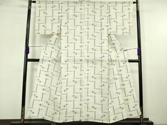 平和屋本店*極上 夏物 沖縄県無形文化財指定 本場八重山上布 麻 絣絵 逸品 DZAB6797kh6
