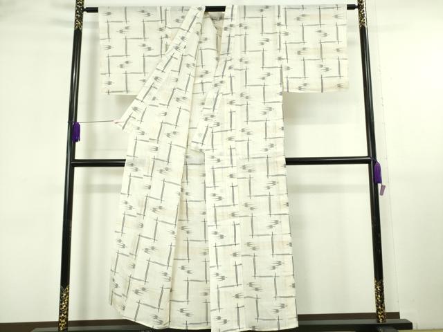 平和屋本店*極上 夏物 沖縄県無形文化財指定 本場八重山上布 麻 絣絵 逸品 DZAB6797kh6