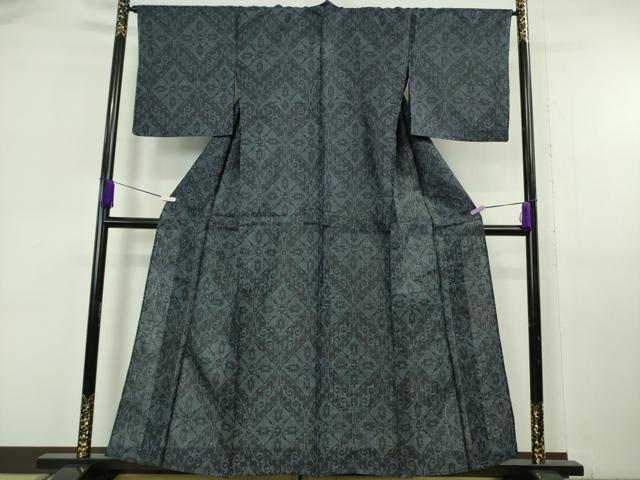 平和屋本店*極上 夏物 重要無形文化財 本場宮古上布 苧麻 菱文 逸品 DZAB6798kh6