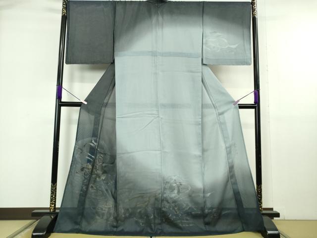 平和屋本店●極上 訪問着 無双 紗袷 紗×絽 作家物 風神雷神 螺鈿 暈し染め 金彩 逸品 未使用 DZAB6800kh6