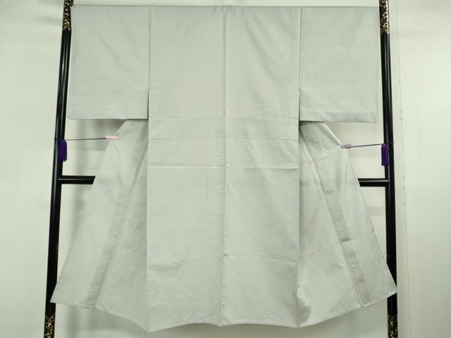 平和屋本店▽極上 男性 洗える最高級着物 <英>はなぶさ謹製 お召 アンサンブル 単衣 逸品 DZAB6804kh6