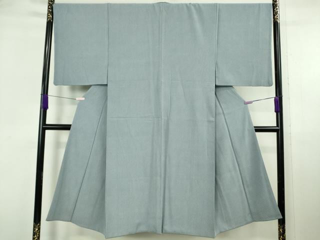 平和屋本店●極上 男性 洗える最高級着物 <英>はなぶさ謹製 お召 アンサンブル 長羽織 逸品 DZAB6805kh6