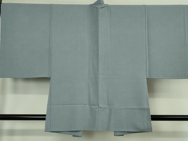 平和屋本店●極上 男性 洗える最高級着物 <英>はなぶさ謹製 お召 アンサンブル 長羽織 逸品 DZAB6805kh6