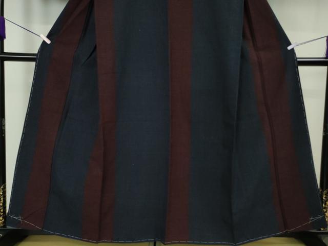 平和屋本店●極上 綿薩摩 木綿 間道 逸品 未使用 DZAB6813kh6