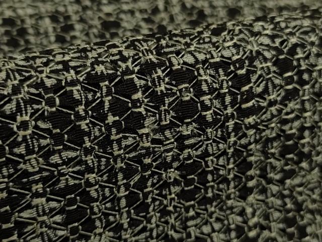 平和屋本店●極上 男性 中国三大刺繍 スワトウ刺繍 汕頭刺繍 訪問着 キングサイズ 箔散らし 黒地 金糸 逸品 DZAB6818kh6