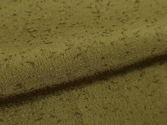平和屋着物●極上 男性 洗える最高級着物 <英>はなぶさ謹製 お召 色無地 梅幸茶色 逸品 DZAB6819kh6