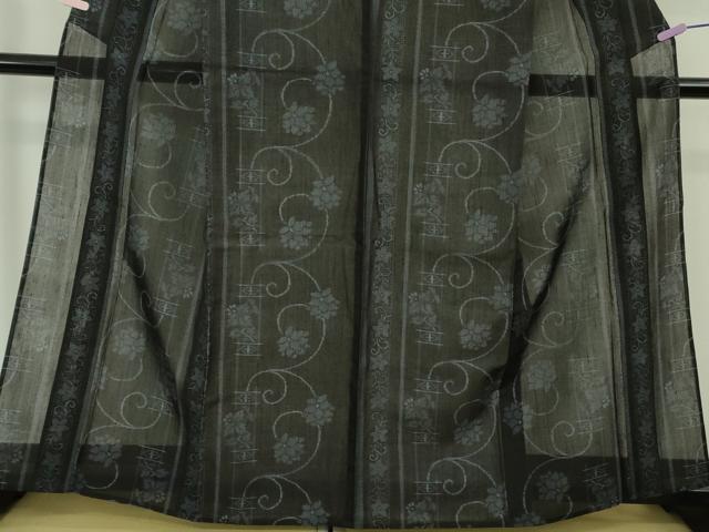 平和屋着物*極上 夏物 越後夏結城物語 伝統工芸士 白川貞夫 結城紬 夏結城 100亀甲 飛び亀甲柄 白新染織謹製 証紙付き 逸品 DZAB6829kh6