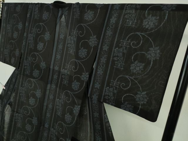 平和屋着物*極上 夏物 越後夏結城物語 伝統工芸士 白川貞夫 結城紬 夏結城 100亀甲 飛び亀甲柄 白新染織謹製 証紙付き 逸品 DZAB6829kh6
