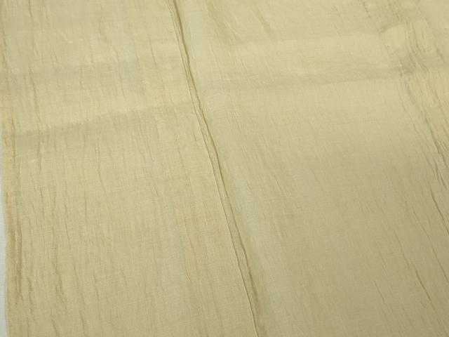 平和屋本店*極上 夏物 男性 本場小千谷ちぢみ キングサイズ 吉新織物謹製 蒸栗色 麻 証紙付き 逸品 DZAB6848kh6