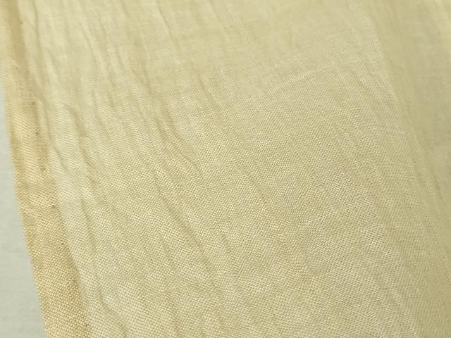 平和屋本店*極上 夏物 男性 本場小千谷ちぢみ キングサイズ 吉新織物謹製 蒸栗色 麻 証紙付き 逸品 DZAB6848kh6