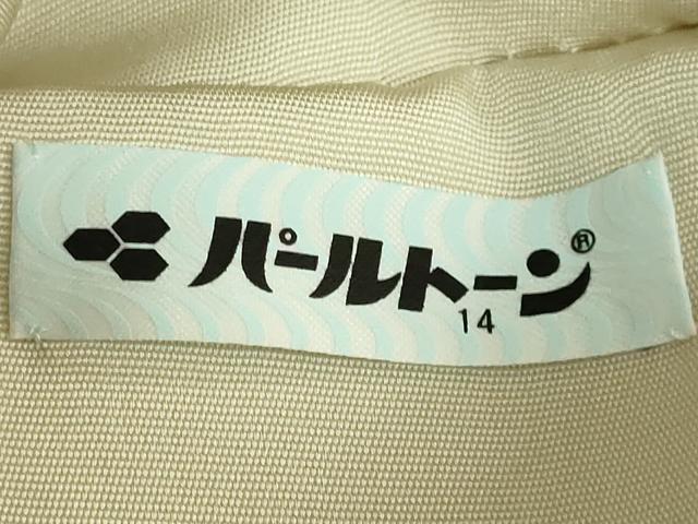 平和屋本店●極上 岡重謹製 OKAJIMA 塩瀬 九寸名古屋帯 葡萄蔦の葉文 金彩 砂色地 逸品 DZAB6897kh6