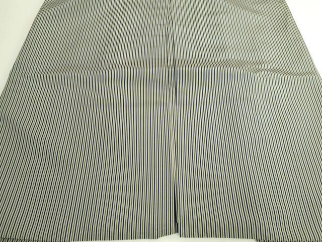 平和屋本店●極上 男性 人間国宝 甲田綏郎 精好仙台平 馬乗り袴 縞 逸品 DZAB6927kh6