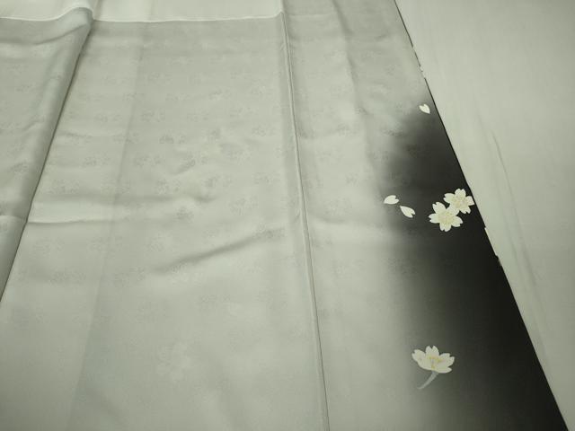 平和屋本店●極上 訪問着 舞桜 花弁 暈し染め 銀彩 逸品 DZAB6964kh6