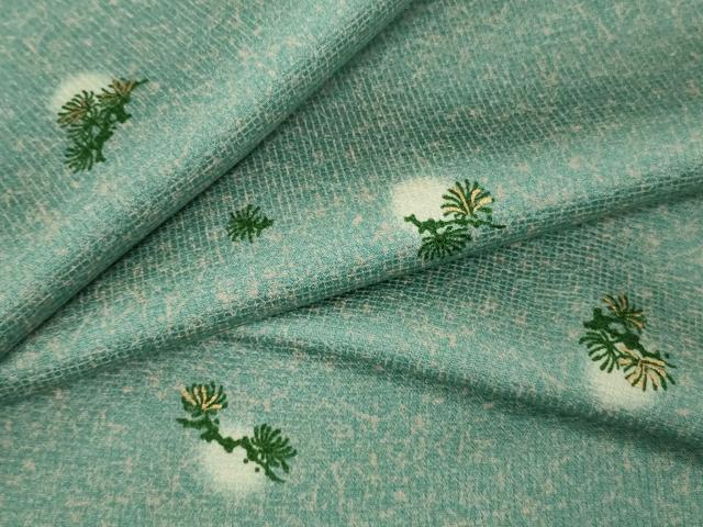 平和屋本店●極上 創業460年・千總 小紋 松葉 金彩 反端付き 逸品 DZAB6967kh6