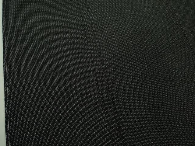 平和屋本店●極上 白鷹お召 110亀甲 総詰め 黒地 ロング丈 逸品 未使用 DZAB6973kh6