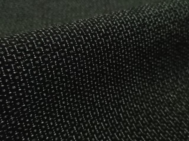 平和屋本店●極上 白鷹お召 110亀甲 総詰め 黒地 ロング丈 逸品 未使用 DZAB6973kh6