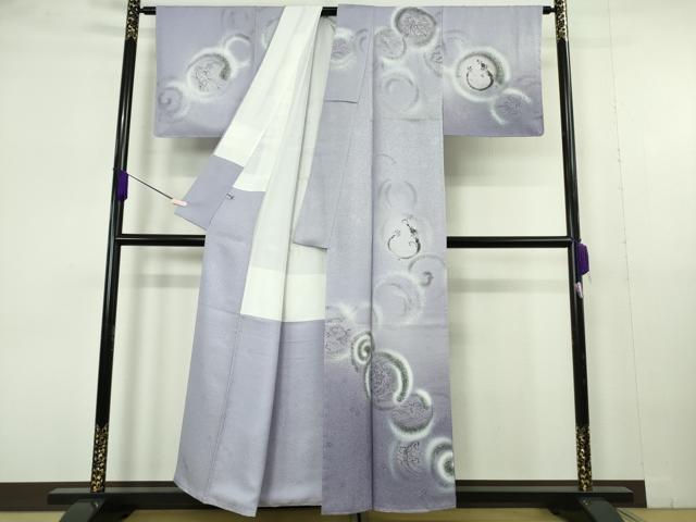 平和屋本店●極上 訪問着 手描き 龍 半色地 暈し染め 逸品 未使用 DZAB7001kh6