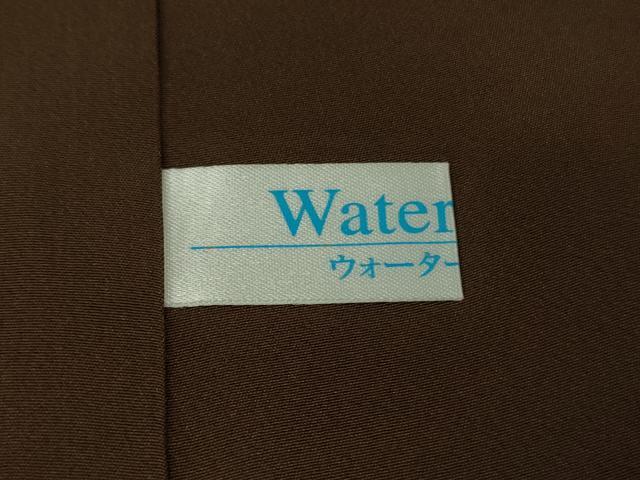 平和屋本店●極上 キモノデザイナー 斉藤上太郎 訪問着 お召地 手描き 流水梅松文 赤墨色地 銀糸 逸品 DZAB7024kh6