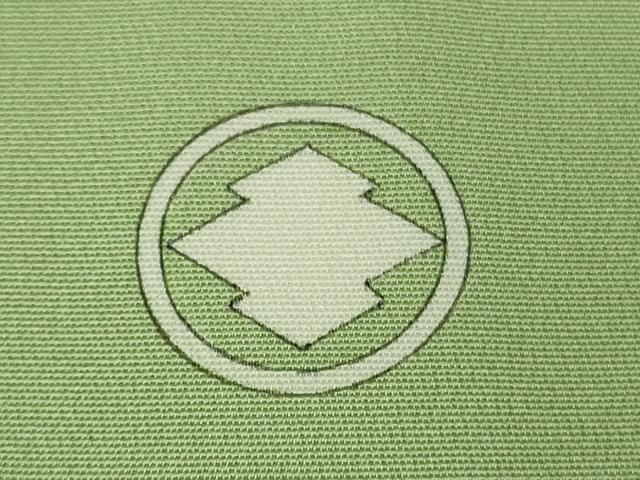 平和屋本店●極上 創業460年・千總 色留袖 駒刺繍 誰が袖花松文 若葉色地 金彩 三越扱い 逸品 DZAB7036kh6