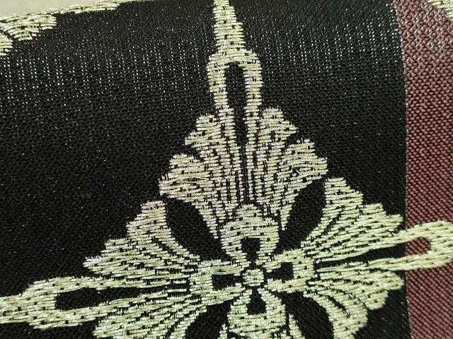 平和屋着物●極上 両面 全通柄袋帯 鳥襷 金糸 逸品 未使用 DZAB7075kh6