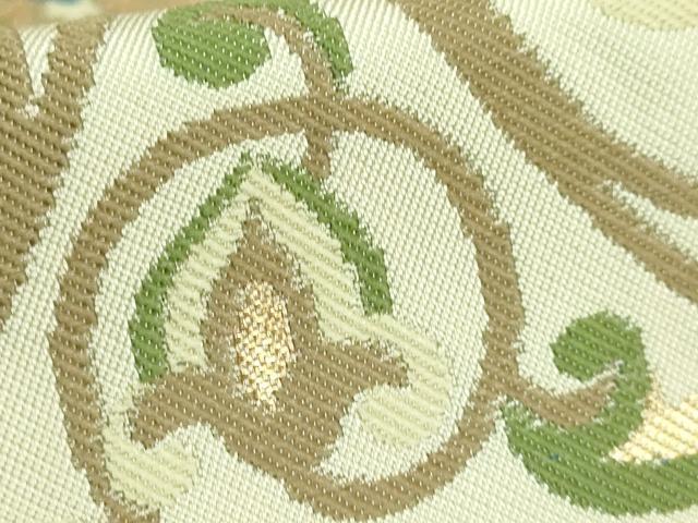 平和屋着物●極上 西陣 川島織物 六通柄 本袋帯 花鳥文 金糸 逸品 DZAB7079kh6