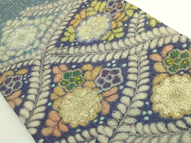 平和屋本店●極上 初代 久保田一竹 幻の辻が花 太鼓柄袋帯 金通し地 逸品 DZAB7086kh6