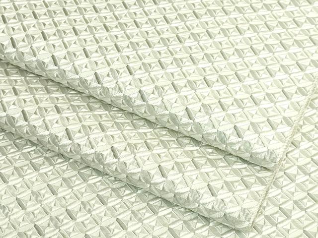 平和屋本店●極上 本場筑前博多織 大倉織物 誠之輔 八寸名古屋帯 琥珀織 切子 逸品 DZAB7131kh6
