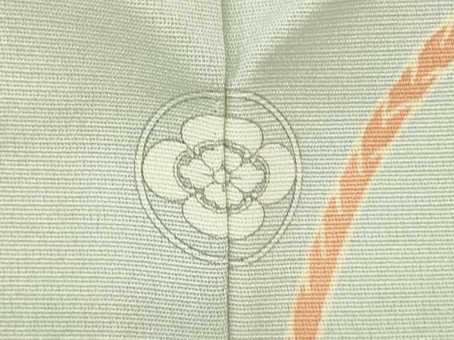 平和屋本店●極上 訪問着 駒刺繍 束ね熨斗 花丸文 濃い藍白色地 暈し染め 金彩 逸品 未使用 DZAB7161kh6