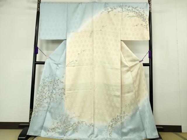 平和屋着物●極上 訪問着 枝花文 暈し染め 逸品 DZAB7165kh6