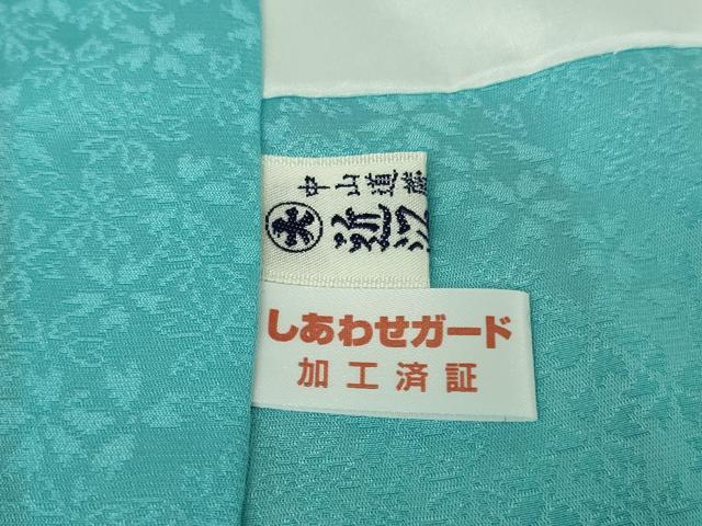 平和屋本店●極上 振袖・長襦袢(無双仕立て・半衿刺繍)セット 辻が花 絞り 暈し染め 金彩 銀通し地 逸品 DZAB7170kh6